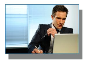 Content image: tech working on network