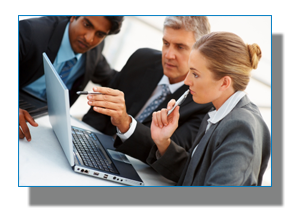 Content image: tech working on network
