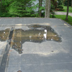 Image: Flat Roof Leak, EPDM Rubber