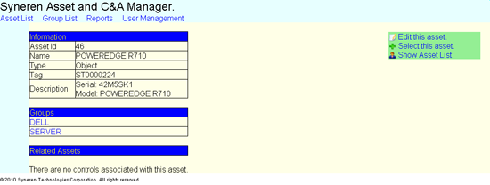 Asset mimage example